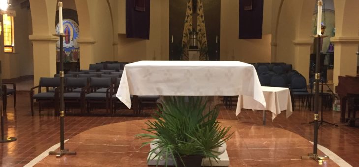 Palm Sunday Set-up