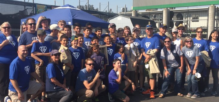 Troop 6 cooks for 200 plus Santa Rosa Fire Volunteers